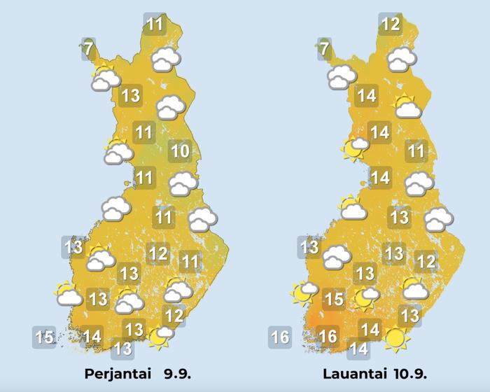 Ennuste 9.–10.9.2022 Ennuste 9.–10.9.2022.