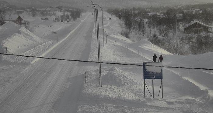 Kilpisjärvellä satoi runsaasti lunta 12.–13. helmikuuta 2023.