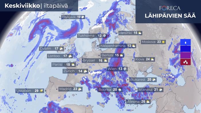 Euroopan ennuste 17.5.2023 Euroopan ennuste 17.5.2023