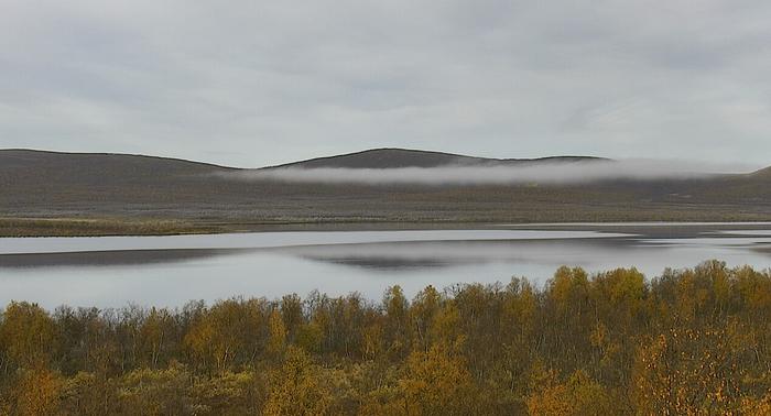 Syyskuinen aamu Enontekiöllä.