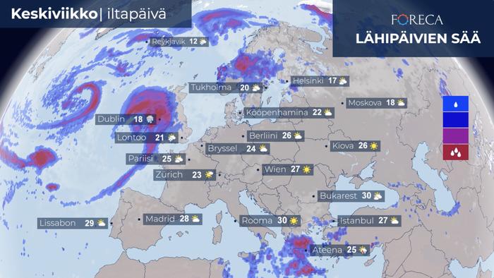 Euroopan ennuste 27.9.2023 Euroopan ennuste 27.9.2023.