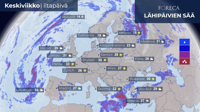 Euroopan ennuste 6.9.2023 Euroopan ennuste 6.9.2023