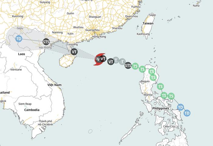 Yagi Yagi voimistui taifuuniksi Filippiinien ylityksen jälkeen ja etenee nyt kohti Kiinaa ja Vietnamia.