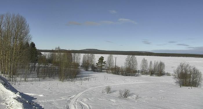 Ylitornio Ylitorniolla mitattiin 6,7 astetta 11. maaliskuuta 2024.