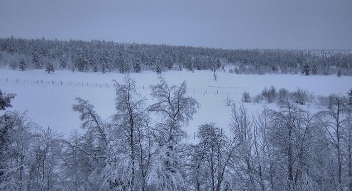 Inari Helmikuun hämyä Inarissa.