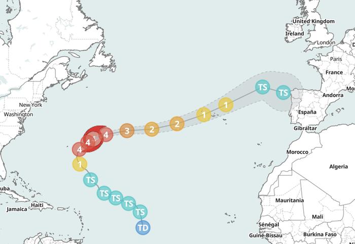 Hurrikaani Gabrielle.