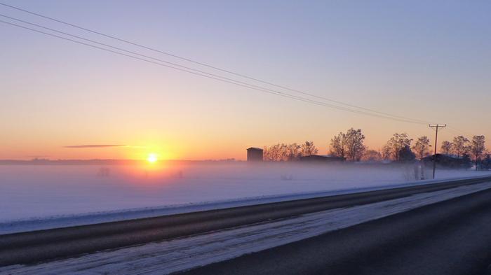 Sumu ja auringonlasku