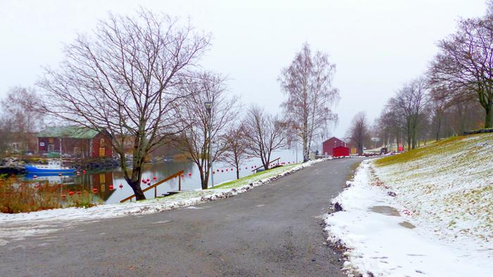 Lauhaa Lauha marraskuun päivä Vaasassa.