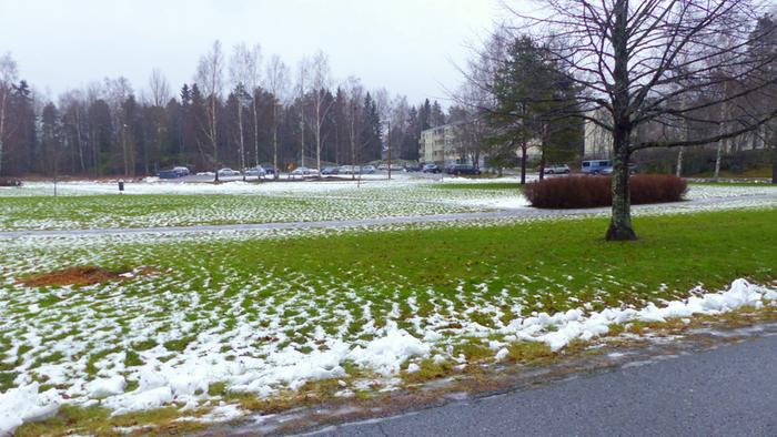 Lauhaa joulukuun säätä Vaasassa.