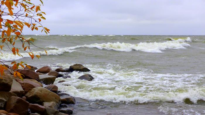 Tuulinen sää nostaa aallokkoa.