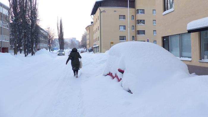 Paljon lunta Vaasassa...
