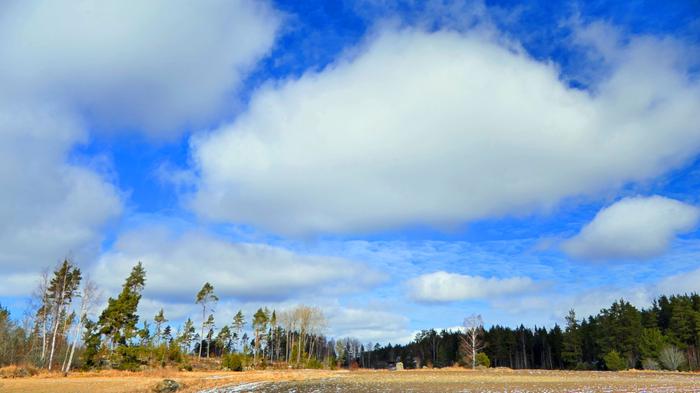Keväisiä pilviä Sää muuttuu selvästi keväisemmäksi.