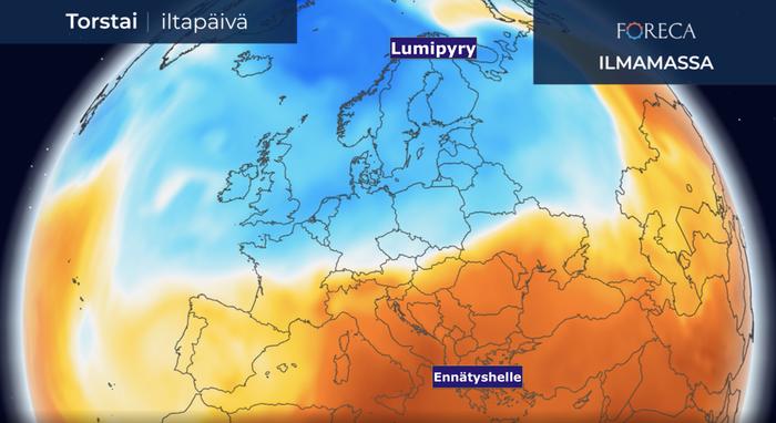 Pohjois-Euroopan ja itäisen Välimeren välillä voi viikonloppuna olla 40 asteen lämpötilaero. Kreikassa ja Turkissa voidaan paikoin rikkoa 40 asteen raja ja useat toukokuiset, paikkakuntakohtaiset lämpöennätykset ovat vaarassa rikkoutua.