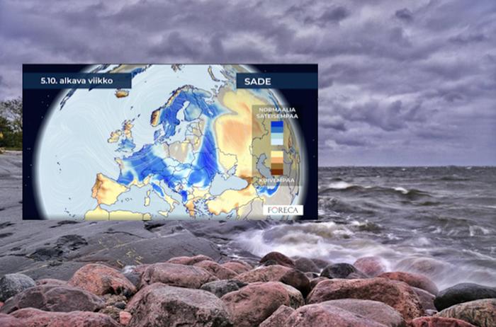 Lämmin Itämeri voi voimistaa syys- ja talvisateita.