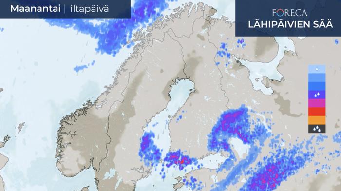 Sää maanantaina 31.8.