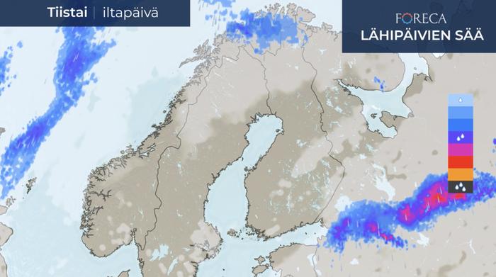 Sää tiistaina 1.9.