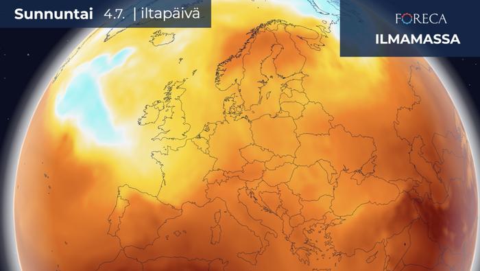Viikon vaihtuessa Pohjois-Euroopassa on lämmintä.