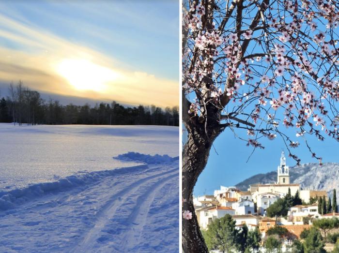 Lämpötilaerot Euroopassa Lämpötilaerot voivat viikon puolivälin jälkeen olla Manner-Euroopan sisällä yli 60 astetta.