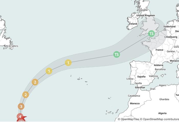 Hurrikaani Kirk Kirk...