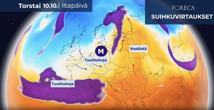 Hurrikaanin jäänteiden vaikutukset Kirk...