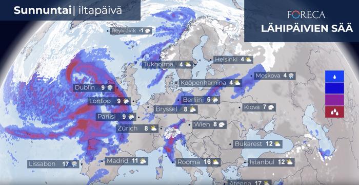 Sunnuntaina uusi myrsky