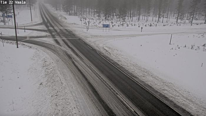 Vaalassa lunta on vuodenaikaan nähden ennätyksellisen vähän.