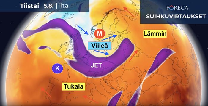 Suursäätyyppi Euroopassa muuttuu