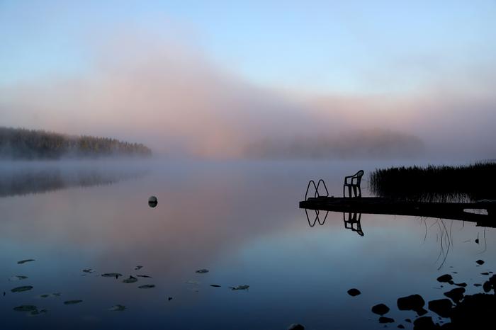 Syyskuun viileä aamu Virroilla.