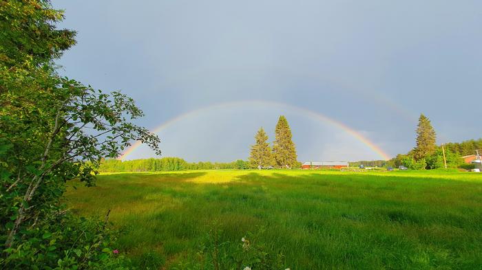 Sateenkaari sateen jälkeen.