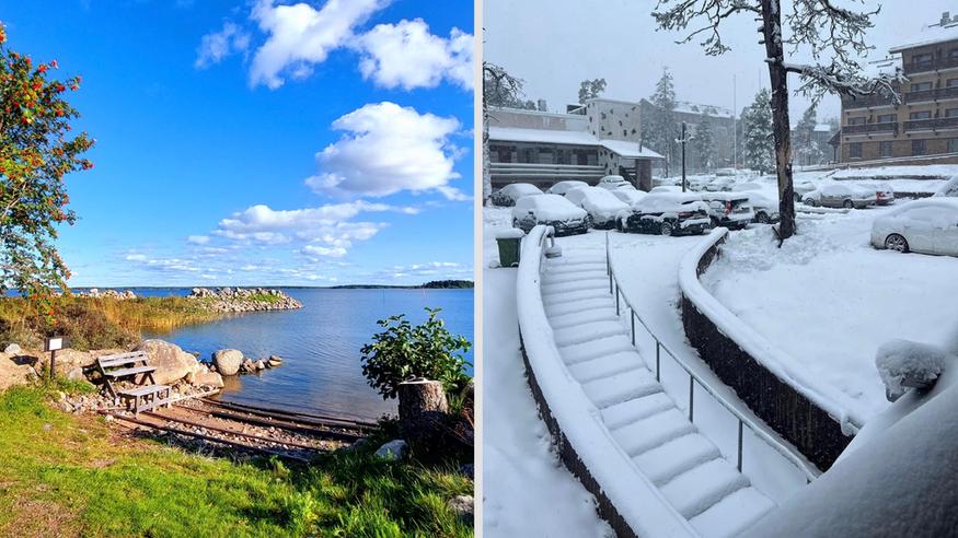 Syyskuu oli Suomessa ennätyslämmin: Lämpöä enimmillään 24,1 astetta, mutta kuukausi toi myös jopa 25 senttimetriä lunta – Varpu-myrsky riepotteli maata