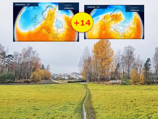 Marraskuun ensimmäisellä viikolla ennätyslämpöä tavoitellaan kahteen eri otteeseen.