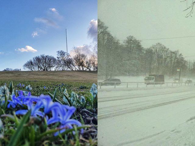 Kevätlämpö hyytyy pitkäperjantaina, jolloin maan eteläosassakin voi sataa lunta.