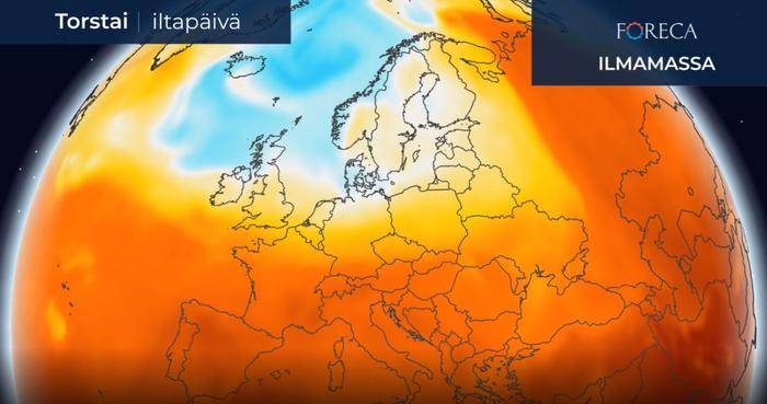 Pohjois-Euroopan yllä on tällä viikolla viileää ilmaa ja lämpötila kohoaa Suomessa hädin tuskin 20 asteeseen.