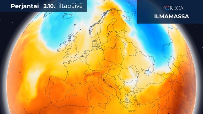 Ilmamassaennuste perjantaille Perjantaina Suomeen ulottuu etelästä lämpimän ilman kieleke, ja etenkin maan eteläosassa lämpötilat voivat olla varsin kesäisiä.