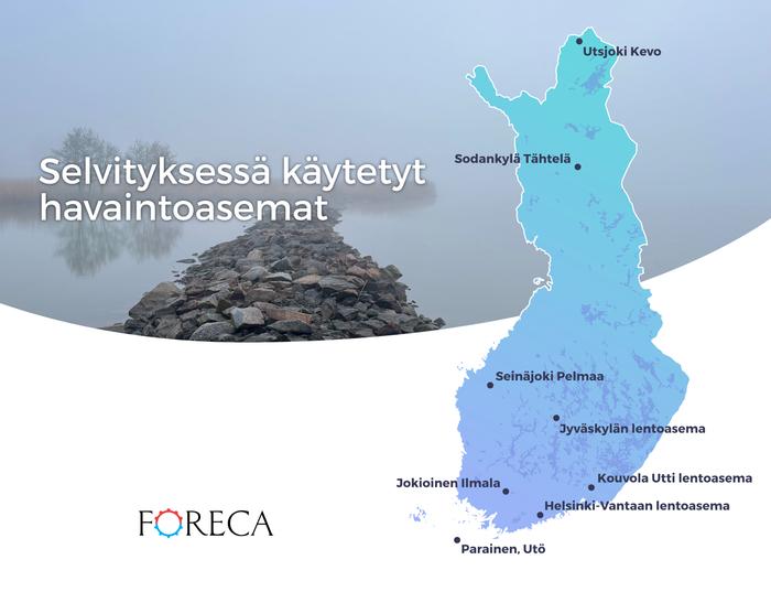 Hartwallin selvitys Selvityksessä hyödynnettiin havaintoasemia eri puolilta Suomea. Ehtona säähavaintoasemien valitsemiselle oli se, että ne toimittavat auringonpaistetunneista tietoa.