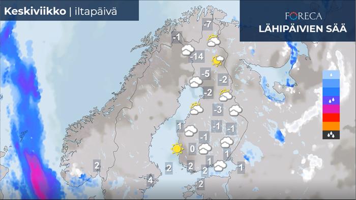 Ennuste keskiviikolle 16.11.