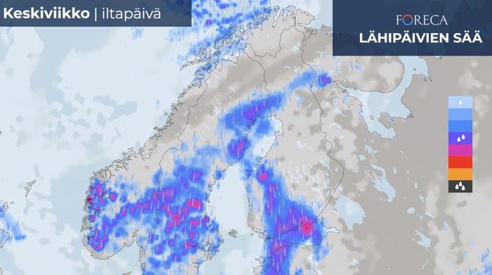 Sääennuste keskiviikolle 8.5.2022 Sääennuste keskiviikolle 8.5.2022.
