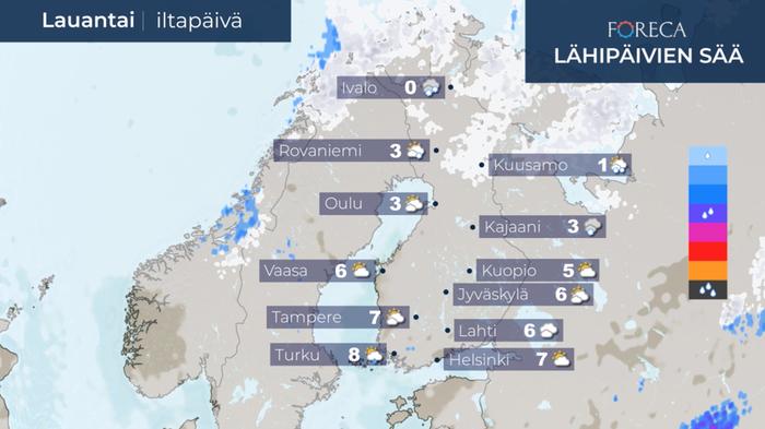 Ennuste lauantaille 25.4.2020.