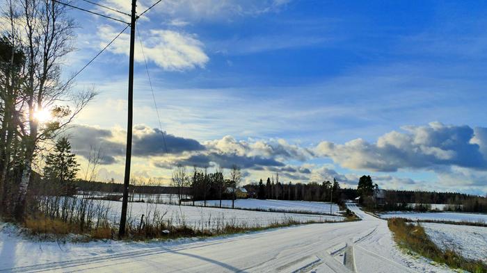 Lunta Laitilassa Lumi peitti Laitilan.