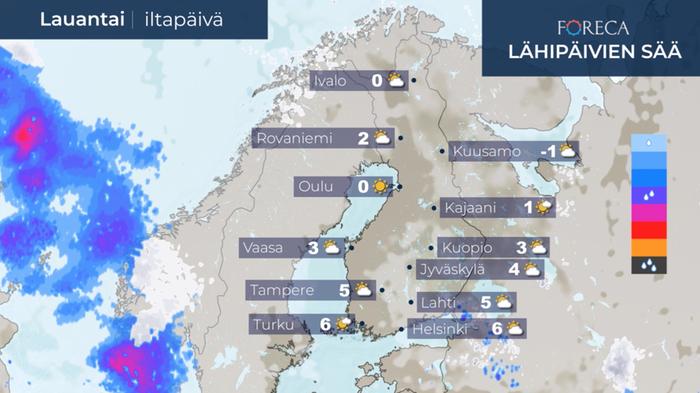 Ennuste lauantaille 11.4.2020.