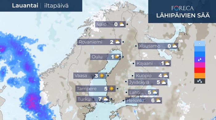 Ennuste lauantaille 11.4.2020.