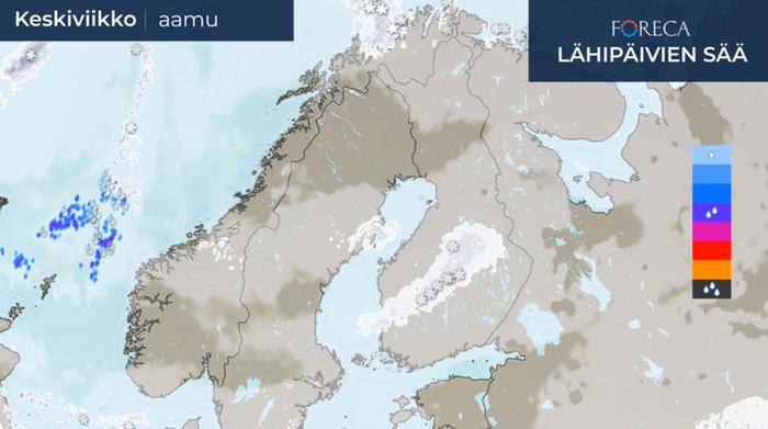 Lumisadealue etenee Lumisadealue etenee