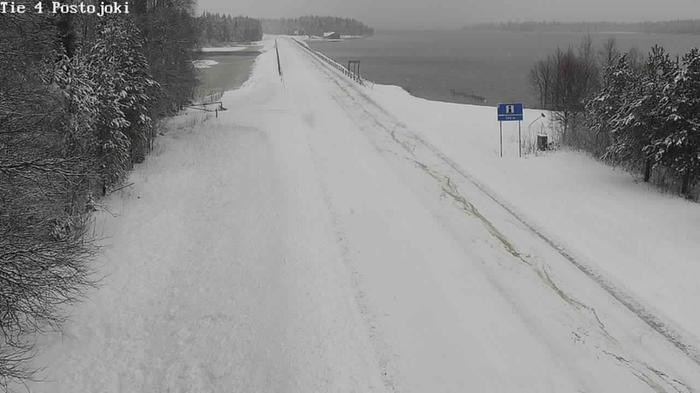 Talviset keli- ja sääolot ovat saapuneet Lappiin.