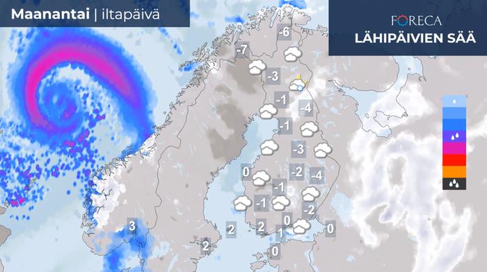 Sää maanantaina 13.12.2021 Sää maanantaina 13.12.2021