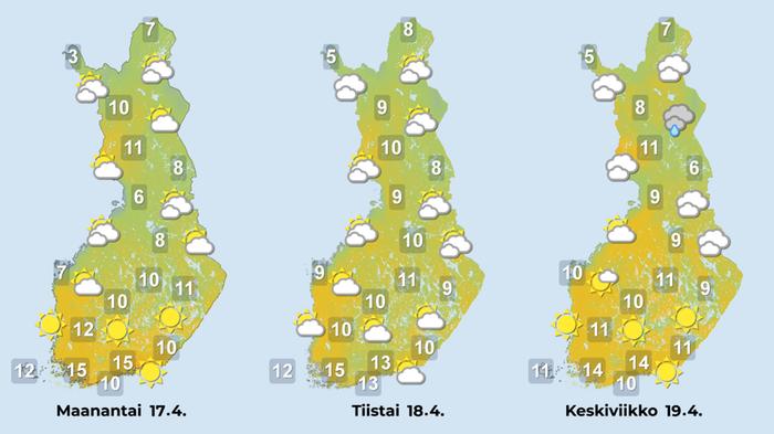 Ennuste 17–19.4.2023 Ennuste 17–19.4.2023.