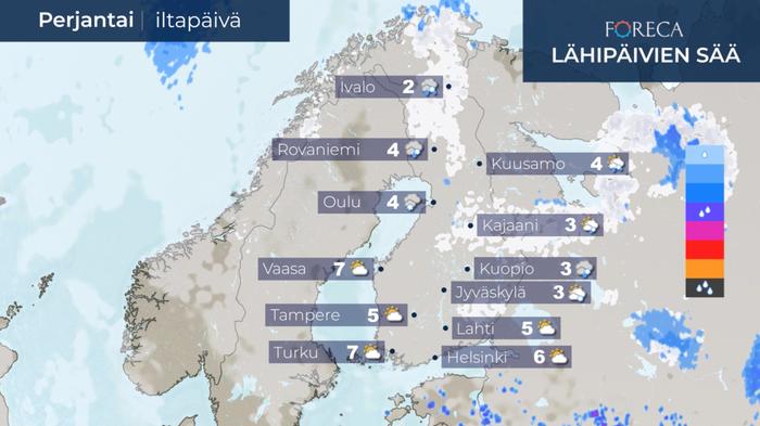 Ennuste 17.4.2020 Ennuste perjantaille 17.4.2020.