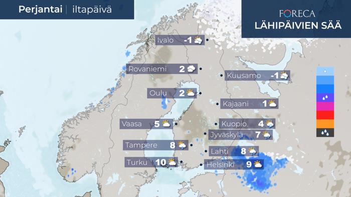 Ennuste perjantaille 24.4.2020.