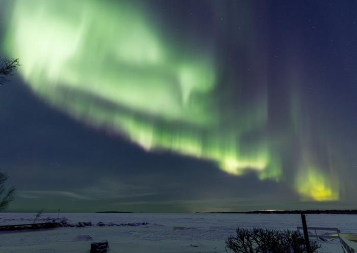 Revontulet loimuavat Kokkolassa
