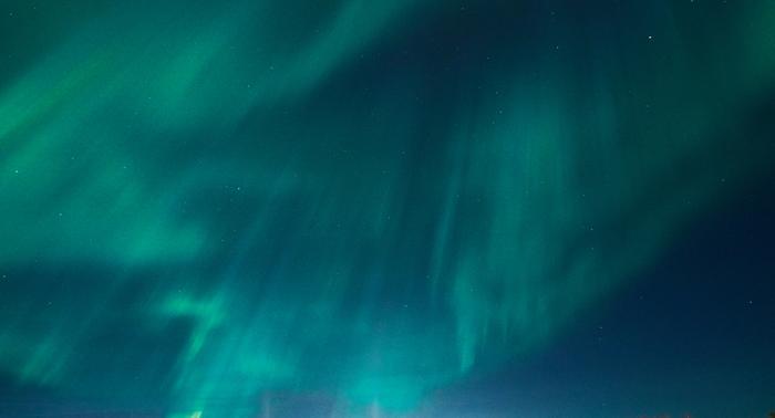 Revontulia maaliskuussa 2022.