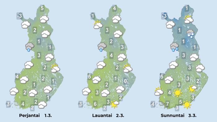 Ennuste 1.–3.3.2024
